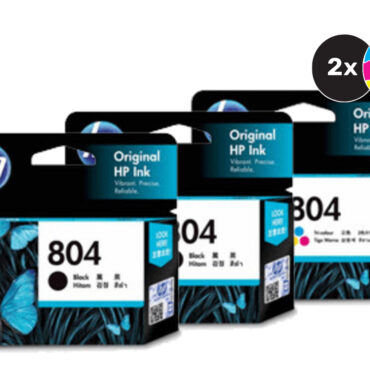 HP 804 Ink Cartridge 3 pack (2 Black, 1 Colour)